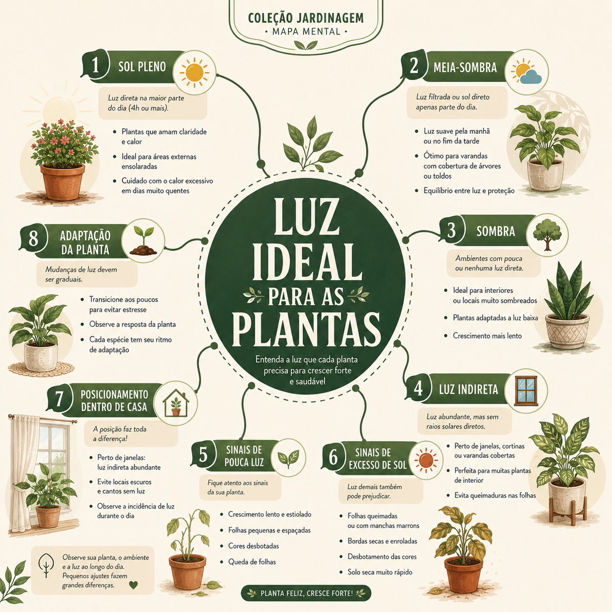 Mapa mental de jardinagem